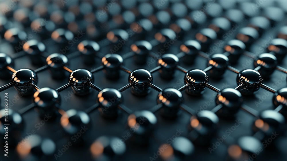 Poster atoms molecules structure in science chemistry with microscopic physics and symmetry interaction.