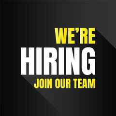 We are hiring job vacancy design, Hiring now social media poster, Join our team we are hiring job vacancy announcement design