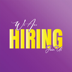 We are hiring job vacancy design, Hiring now social media poster, Join our team we are hiring job vacancy announcement design