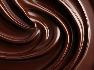 Naklejka premium Smooth, rich chocolate texture background.