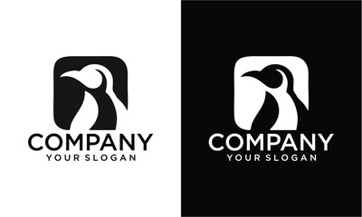 Creative Pinguin vector illustration. Creative animal logo inspiration