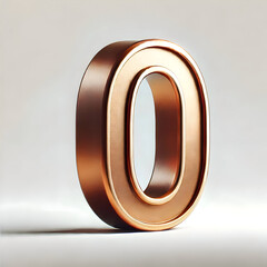 3d bronze number 0 isolated (4).png, 3d bronze number 0 isolated