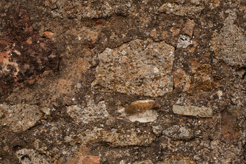 Ancient Italian Wall with Limestone Stones