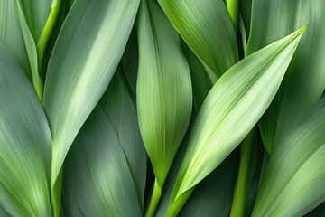 Obraz premium green leaves copy space