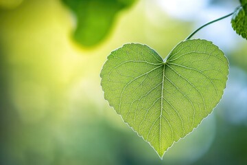 green leaves copy space