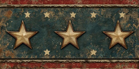 A decorative border featuring stars and stripes, perfect for framing Veterans Day promotional materials.