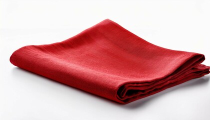 red pillow isolated on white