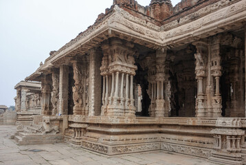Obraz premium Vittala Temple in Hampi – Architectural Marvel. Karnataka. India.