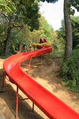 Playground slide.