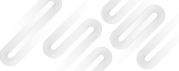 Abstract white and gray color geometric dynamic lines pattern transparent background design.