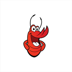 Quirky Lobster Head Cartoon Vector for Design Projects