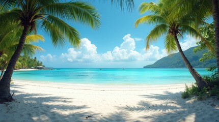 Obraz premium Serene Tropical Island Paradise