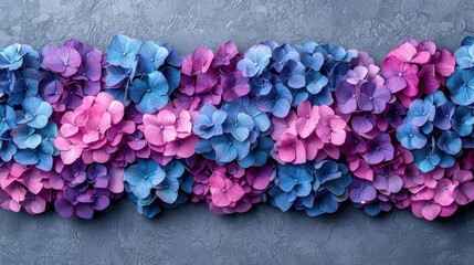 Obraz premium Vibrant floral arrangement studio floral photography textured wall close-up nature's beauty in bloom
