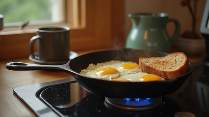 Cozy Cast Iron Skillet Kitchen
