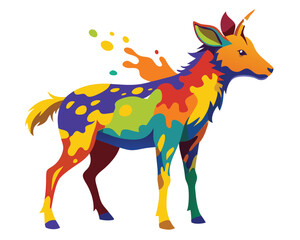 painted-animal-with-paint-splash-painting-techniqu (1).eps