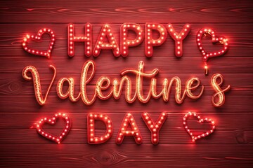 Ai generative happy valentine's day text