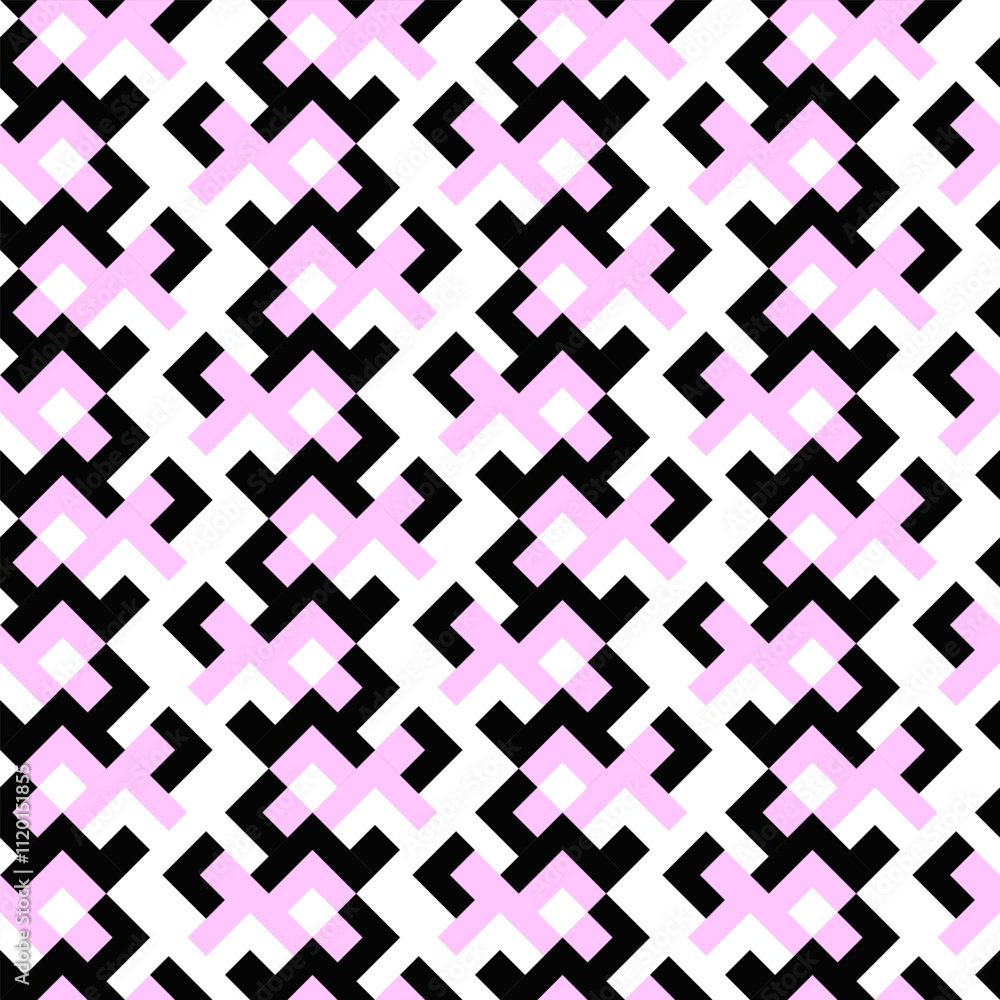 Poster abstract random threetone mosaic pattern background - repetitive vector graphic design