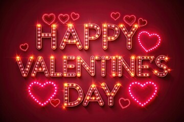 Ai generative happy valentine's day text