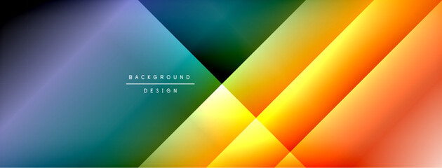 Colorful gradient with lines made of shadow and light. Creative background