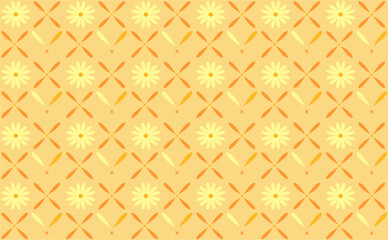 seamless pattern with daisies