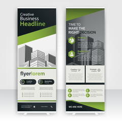 Annual report display showcasing creative studio work and strategic planning concepts for a professional presentation event