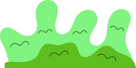 Abstract Green Bushes
