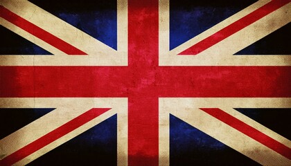 Fototapeta premium Old vintage UK flag