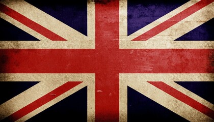 Fototapeta premium Old vintage UK flag
