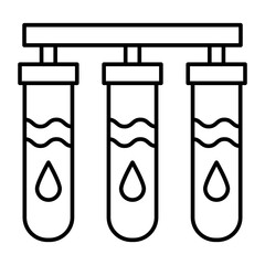 Water Purifier Vector Line Icon Design