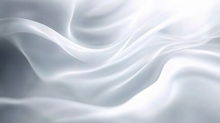 Obraz premium Modern Abstract White Looping Fabric Texture for Background Design