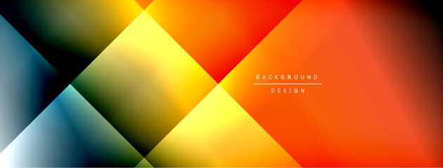 Fototapeta premium Dynamic shadow lines with gradient colors geometric background