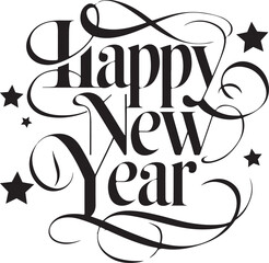 A minimalist black and white illustration of  celebration