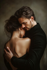 A man and woman sharing an intimate moment