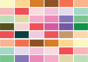 Color Plate Illustration Retro Vintage Template Design