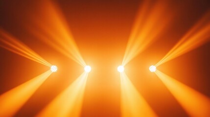Orange Lighting Equipment with Abstract Background and Rays