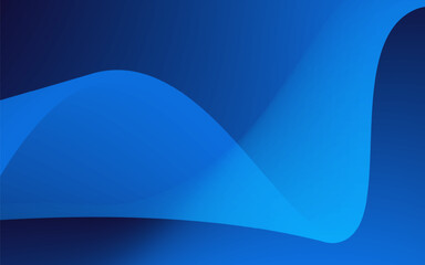 Smooth flowing abstract blue wave design creates a dynamic background