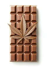 Indulge in thc chocolate bar a rich cannabis treat gourmet delights home close-up chocolate bliss