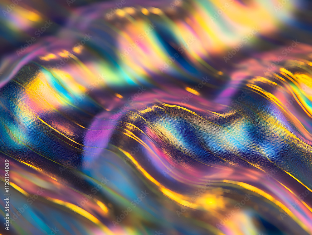 Poster abstract colorful waves digital art vibrant patterns studio environment close-up viewpoint visual ha