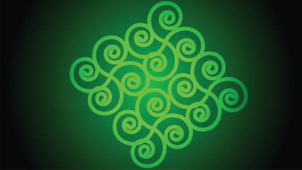 abstract christmas tree with balls