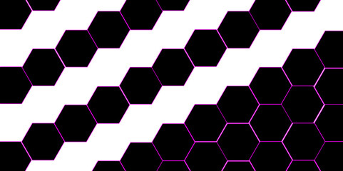 Black hexagon 3D background texture. modern abstract polygonal pattern. 3d rendering illustration. Futuristic abstract banner. white and black lines 3d Hexagonal. honeycomb black Background.