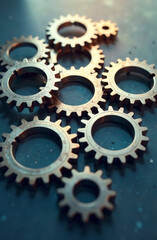 Metal gears, a well-coordinated mechanism of teamwork