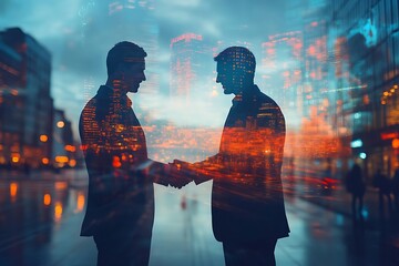 Modern City Growth and Business Connection