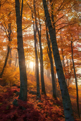 Fototapeta premium captivating desert landscape under a radiant sky filled with vivid geometrical forms bringing forth the allure of solitude