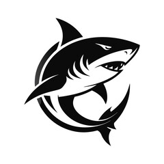 creative whale, shark, penguins, gaming mascot logo and vector art design