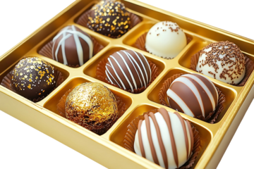 Handmade Chocolates In A Square Box