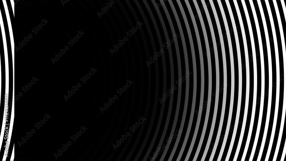 Poster a minimalist design featuring elegant curved lines against a black background, creating a sense of f