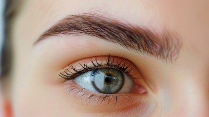 Obraz premium Flawlessly groomed eyebrows with defined arches