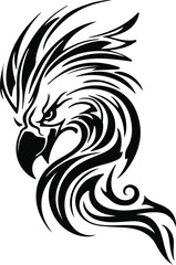 Fototapeta premium T-shirt design black and white tattoo design
