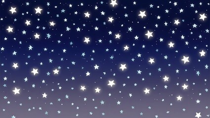 Stars shine on blue night winter background 
