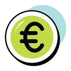 Vector Business and Finance Circle Color Outline Icon and Pack and Illustrations 